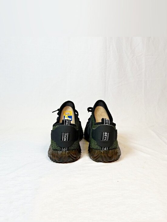 Indestructible Mens Ryder Green Black Mesh Steel Toe Safety Shoes~EU 46/US 12~ main image 6